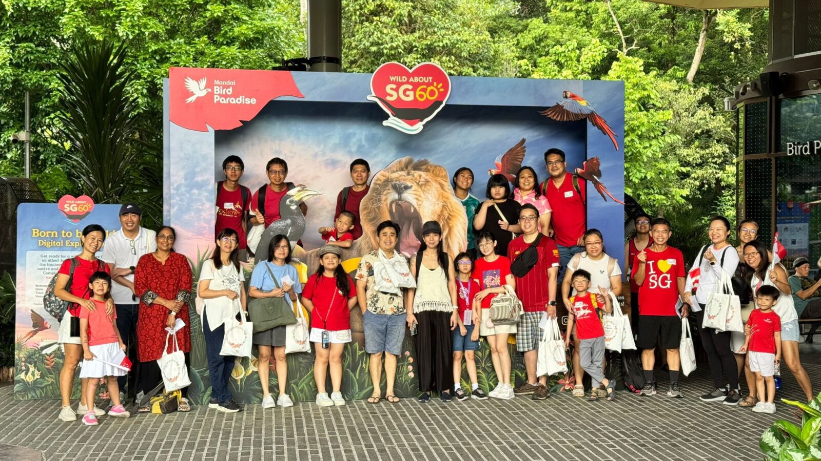 Celebrating SG60 with Caregivers at Bird Paradise
