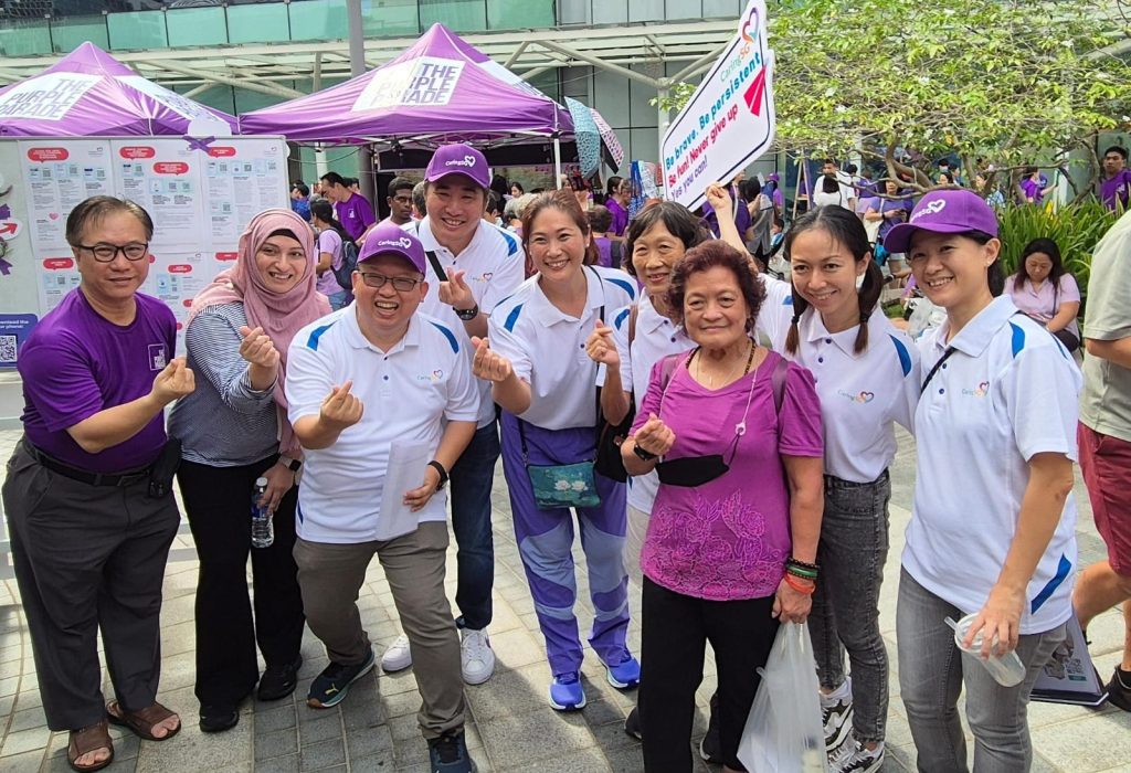 Purple Parade 2024 CaringSG supporters 2